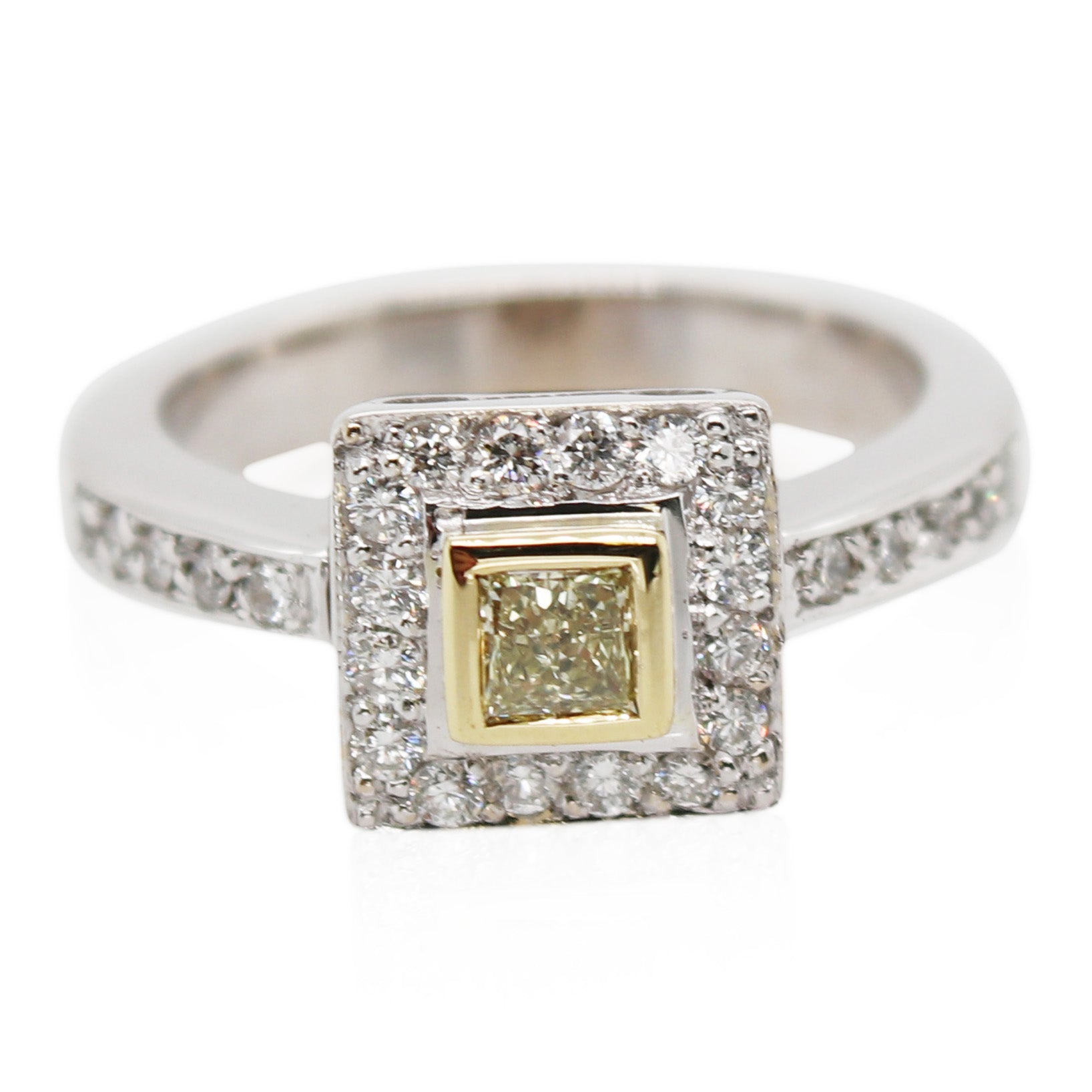 Fancy Intense Yellow Diamond Ring