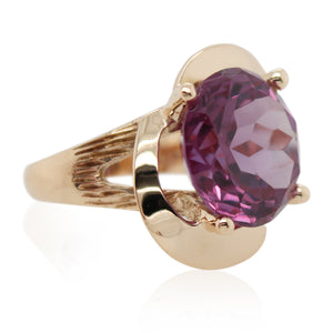 Amethyst Swirl Ring
