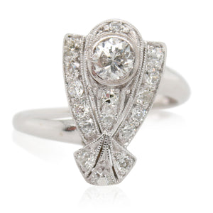 0.20ct Offset Diamond Ring