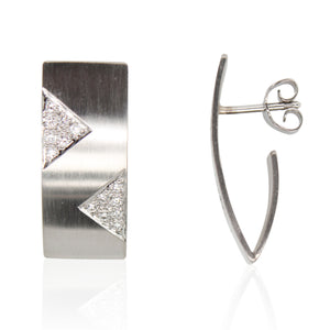 Platinum Pavé Diamond Chevron 