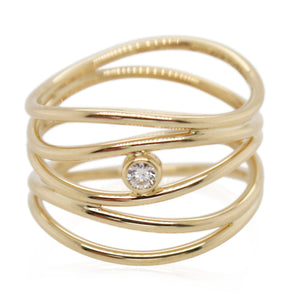 Estate Tiffany & Co. 5 Row Wave Ring