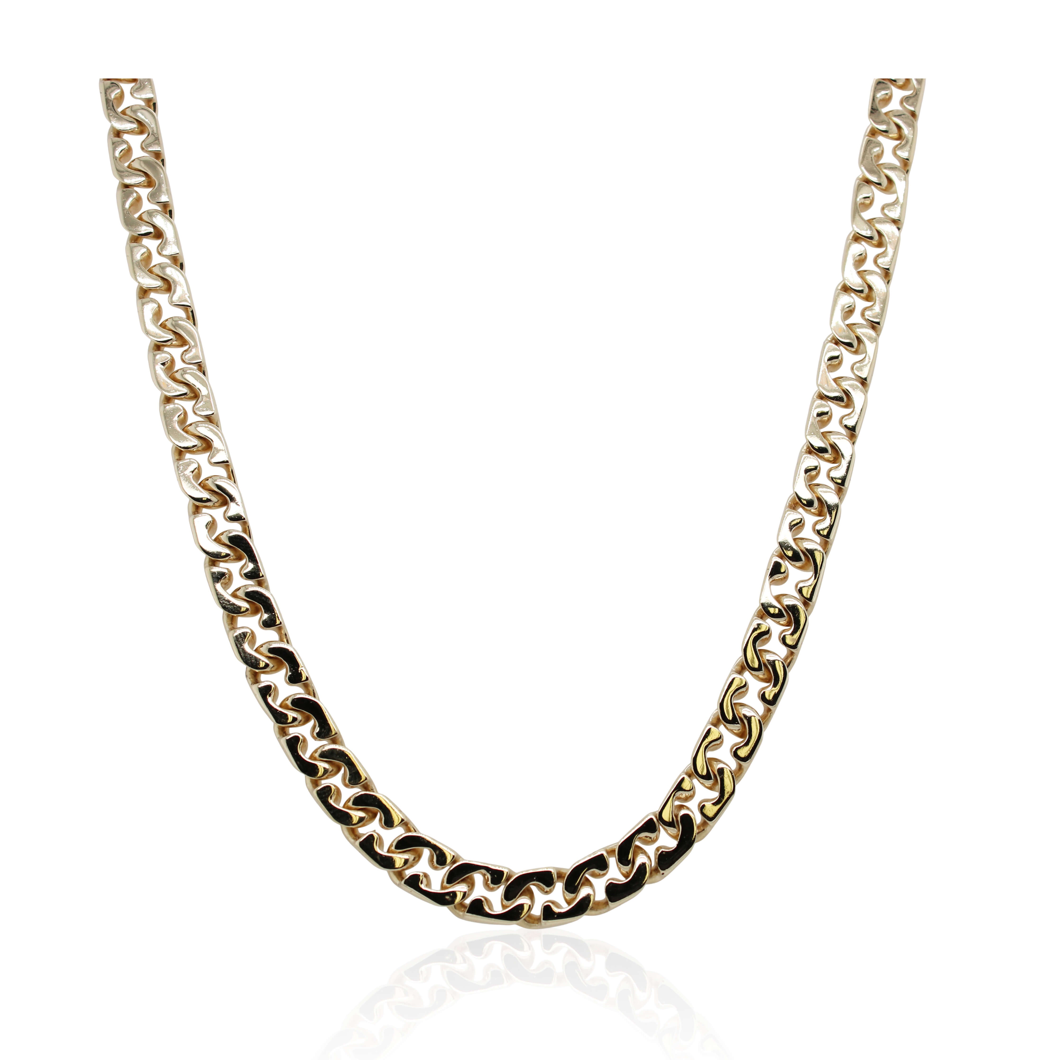 Yellow Gold Curb Link Chain