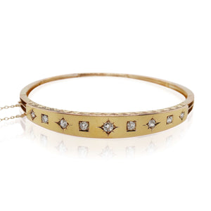 9 Diamond Tapered Bracelet