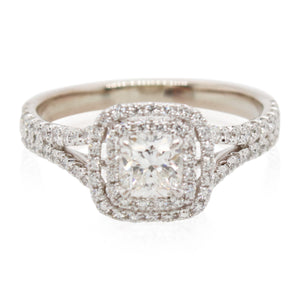 Estate Diamond Split Shank Ring
