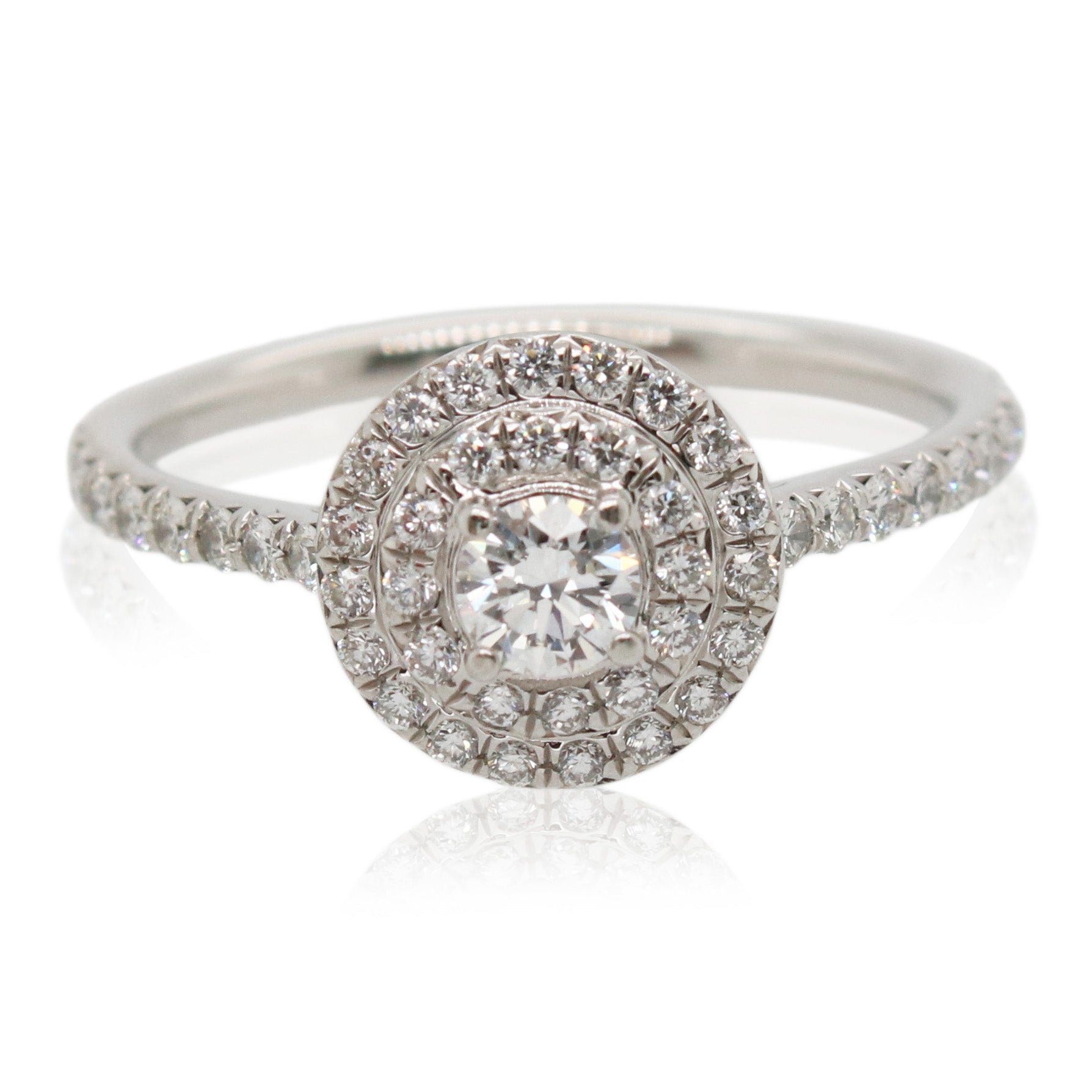 Estate Tiffany & Co. Platinum Diamond Soleste Ring