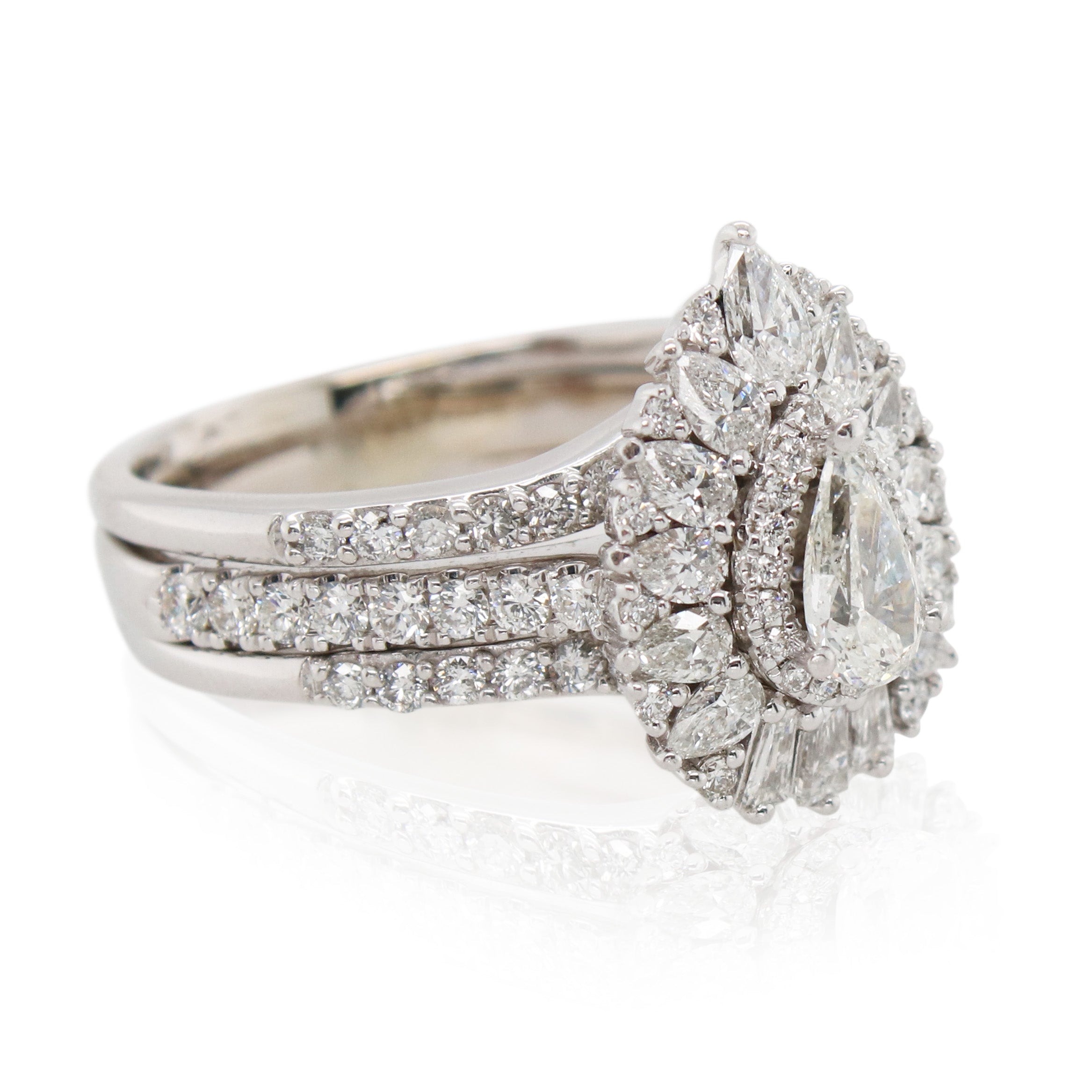 0.50ct Pear Shaped Diamond Estate Ring