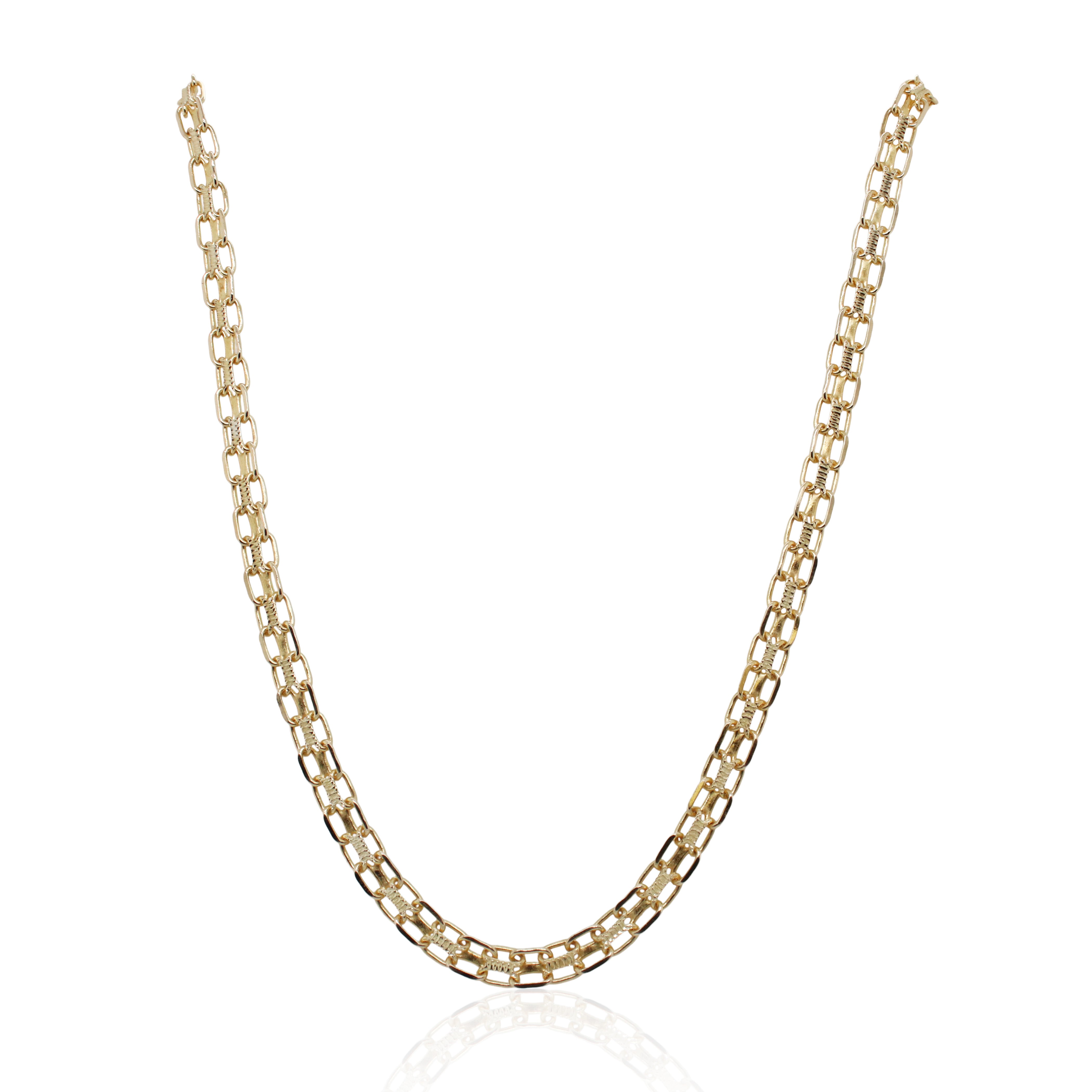 Yellow Gold 24" Bizmark Chain