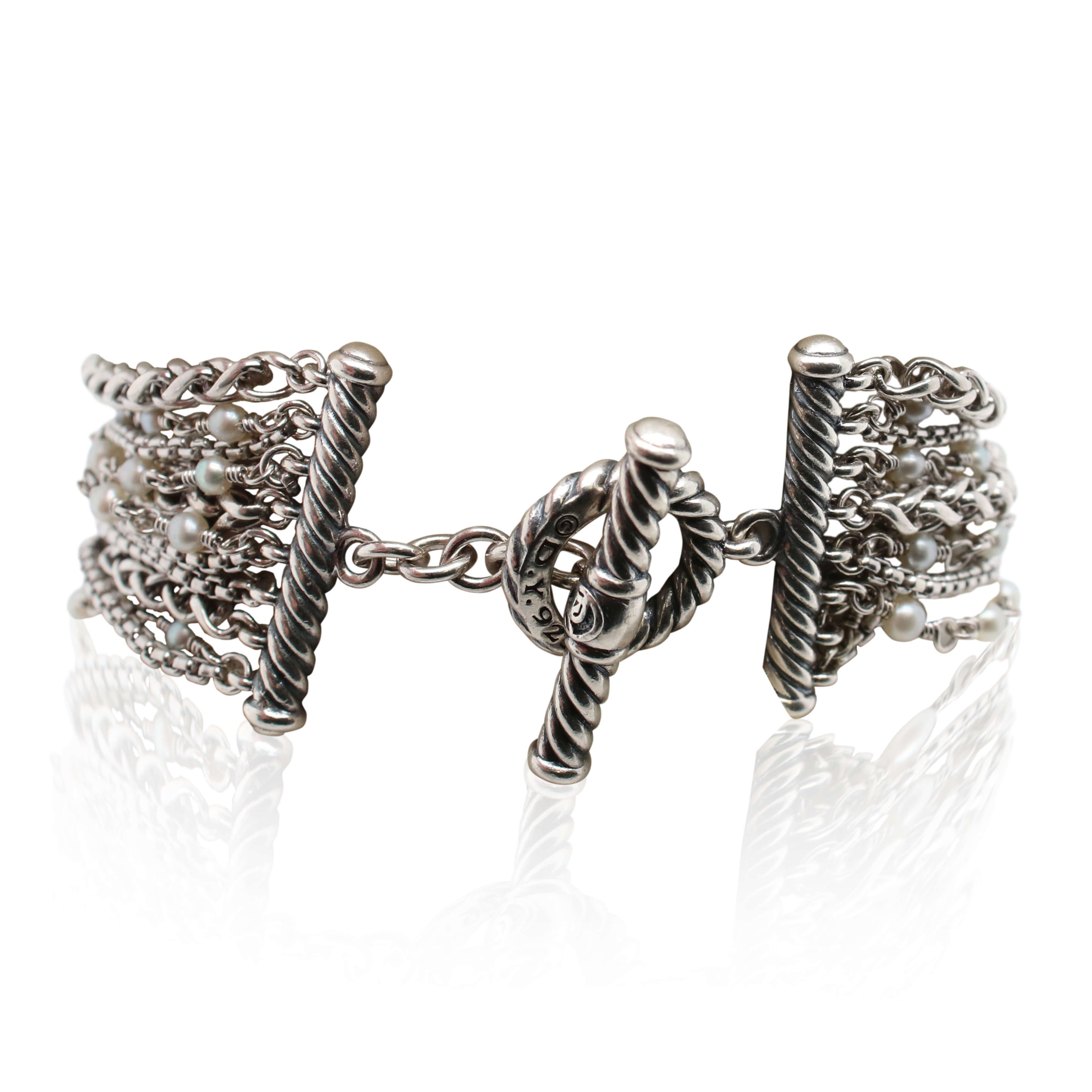 Estate David Yurman Multi-Row Starburst Bracelet