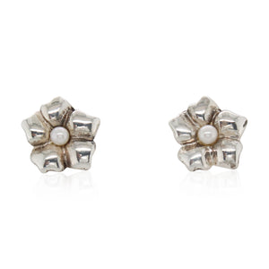Estate Tiffany & Co. Pearl Flower Earrings