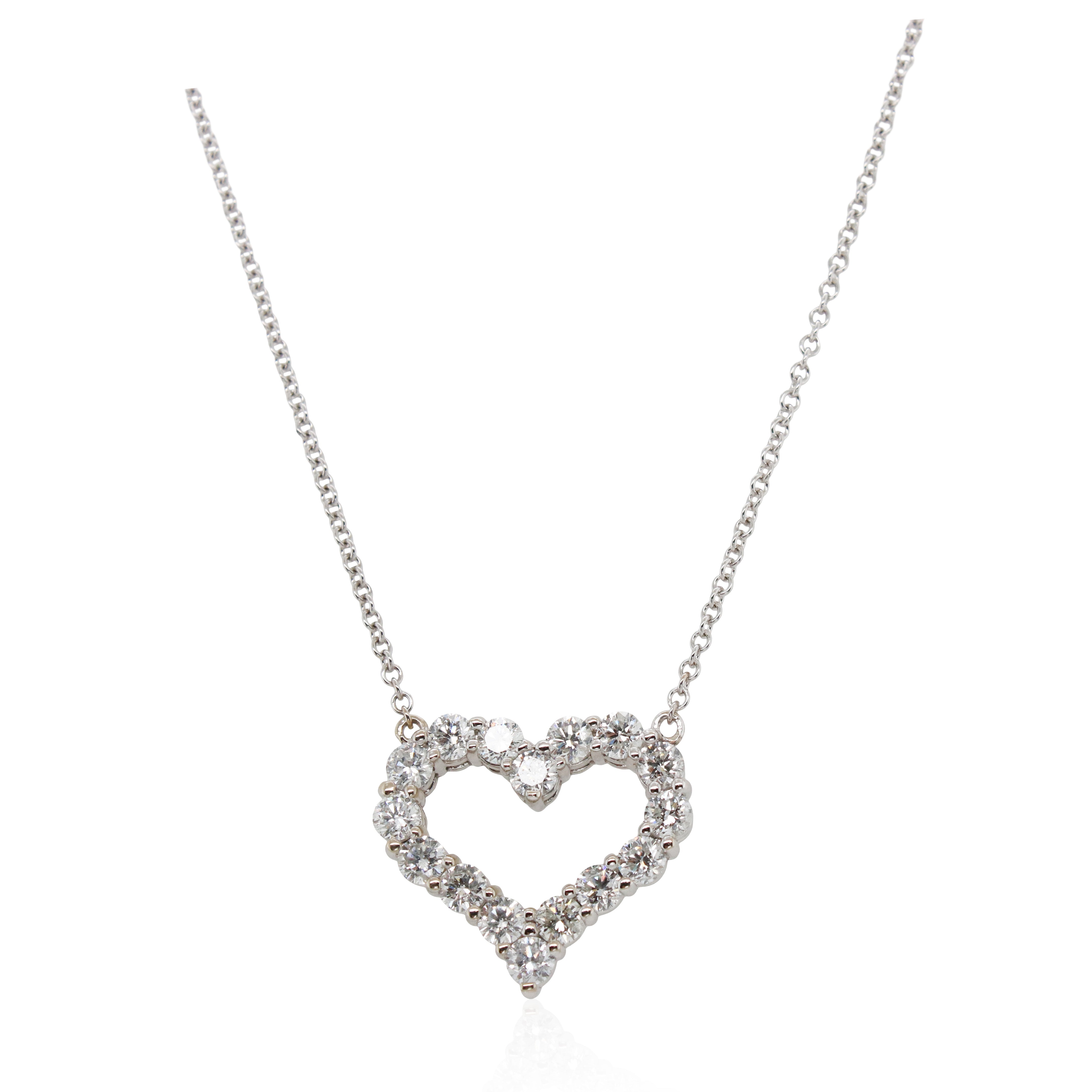 Estate Diamond Heart Pendant