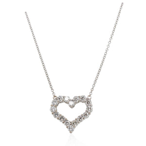 Estate Diamond Heart Pendant