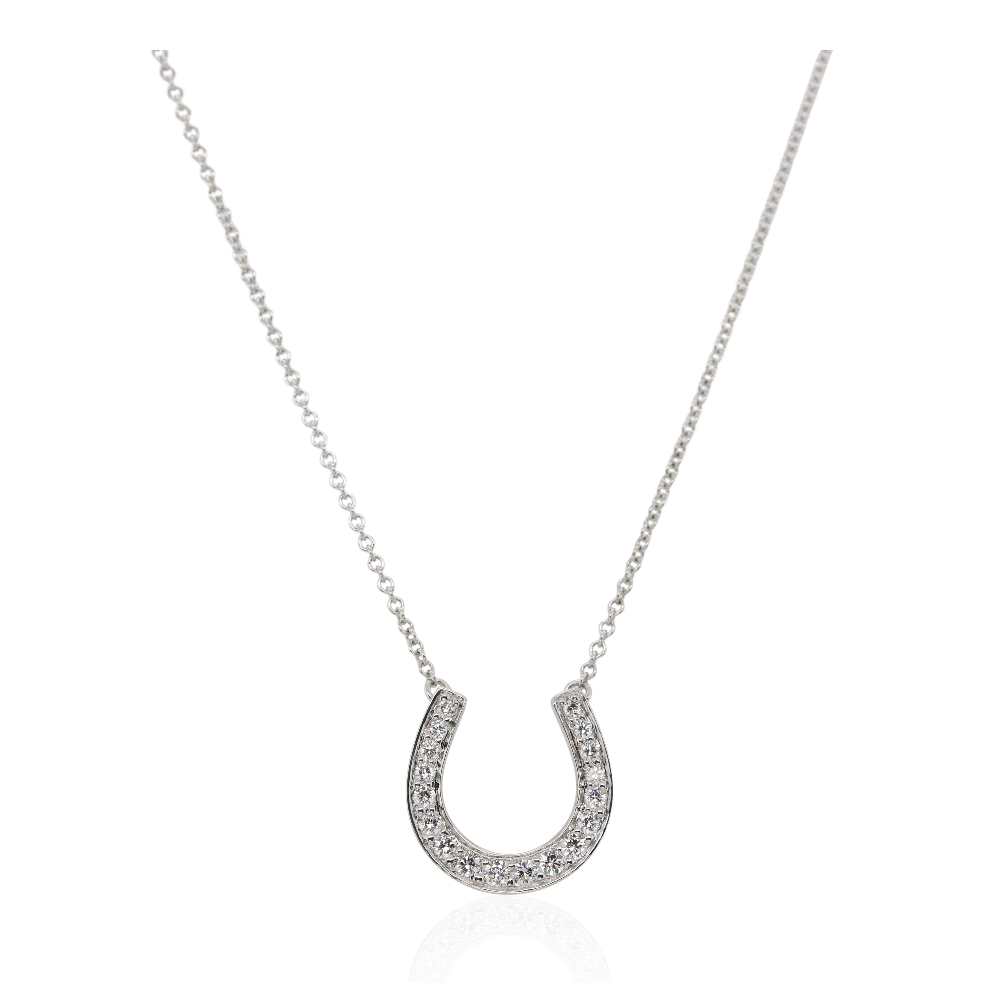 Estate Tiffany & Co. Diamond Horseshoe Necklace