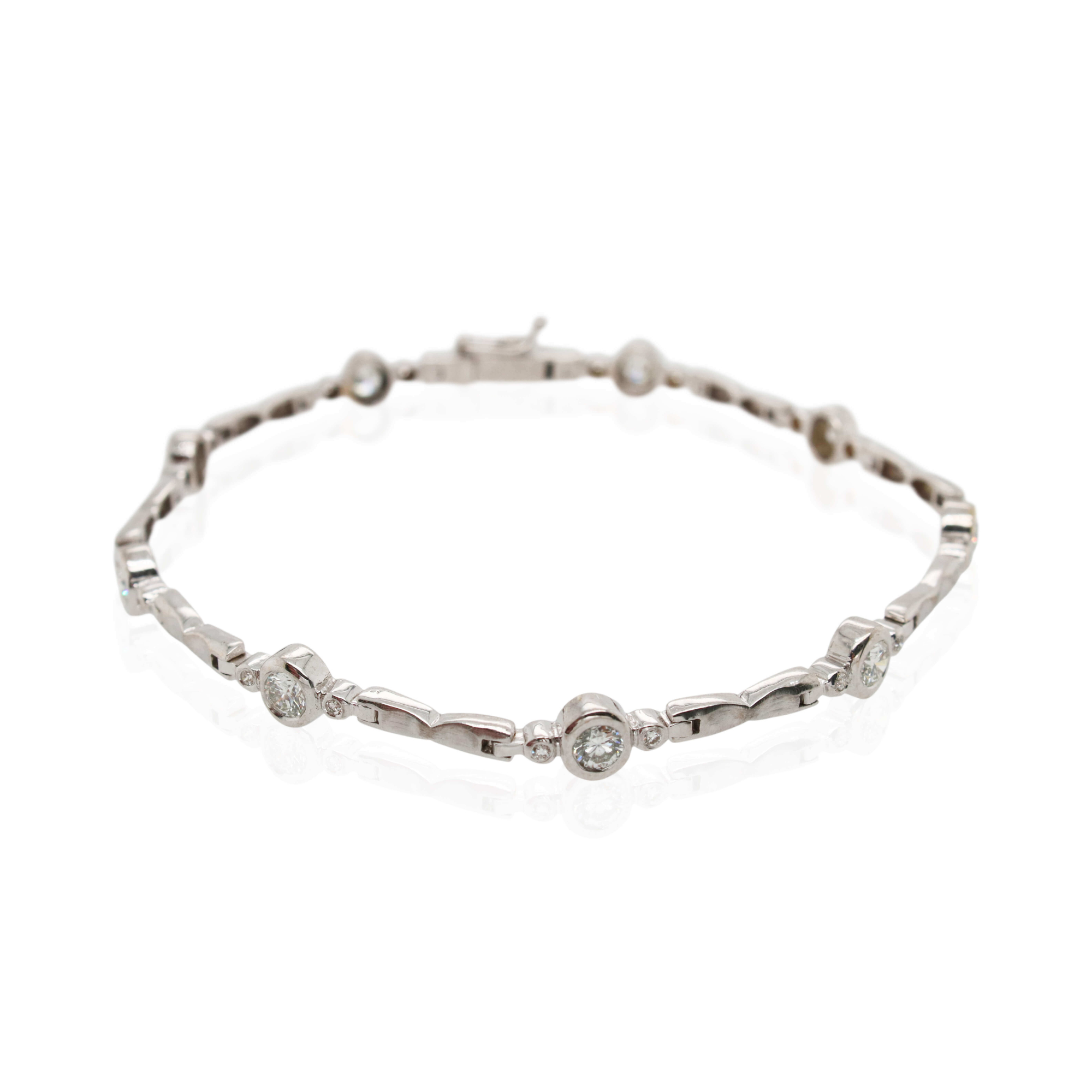 Estate 1.80ct Total Weight Diamond Bracelet