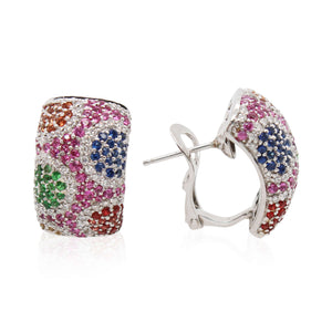 Estate Multi-Gemstone Earrings