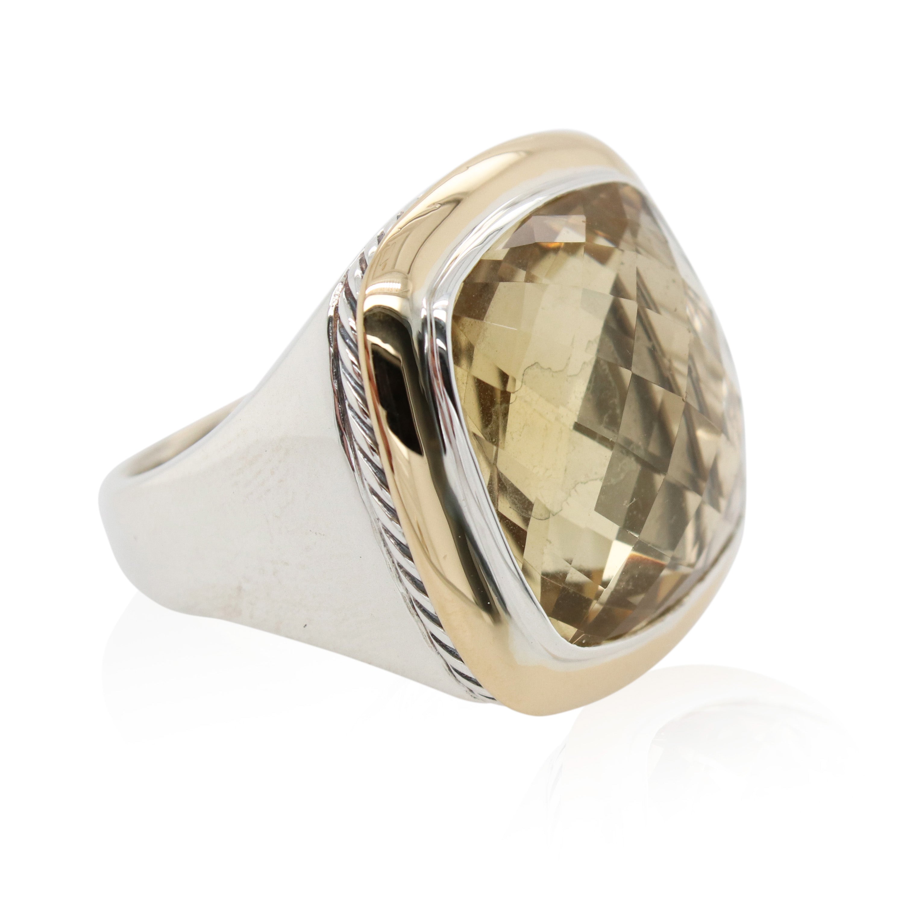 Estate David Yurman Lemon Citrine Albion Ring
