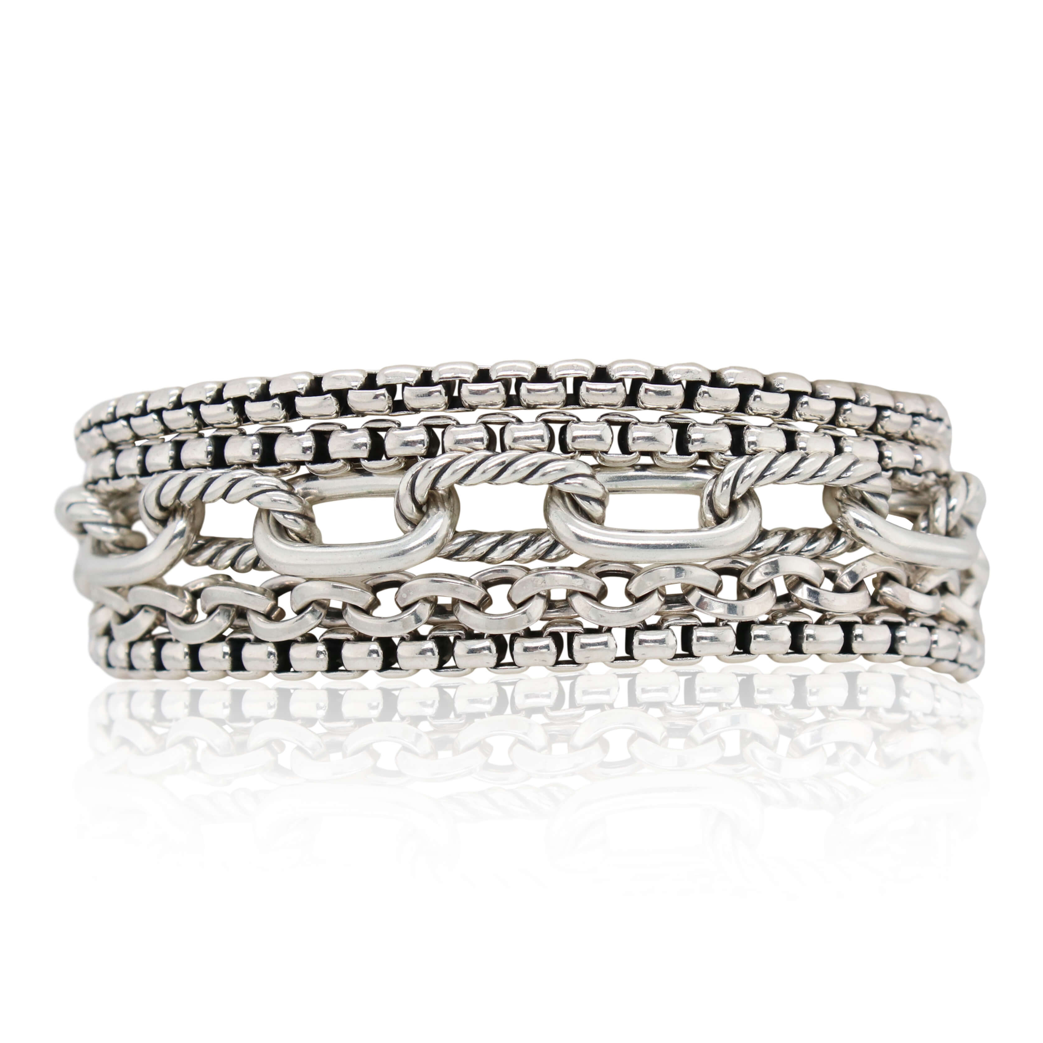 Estate David Yurman 5 Row Chain Bracelet
