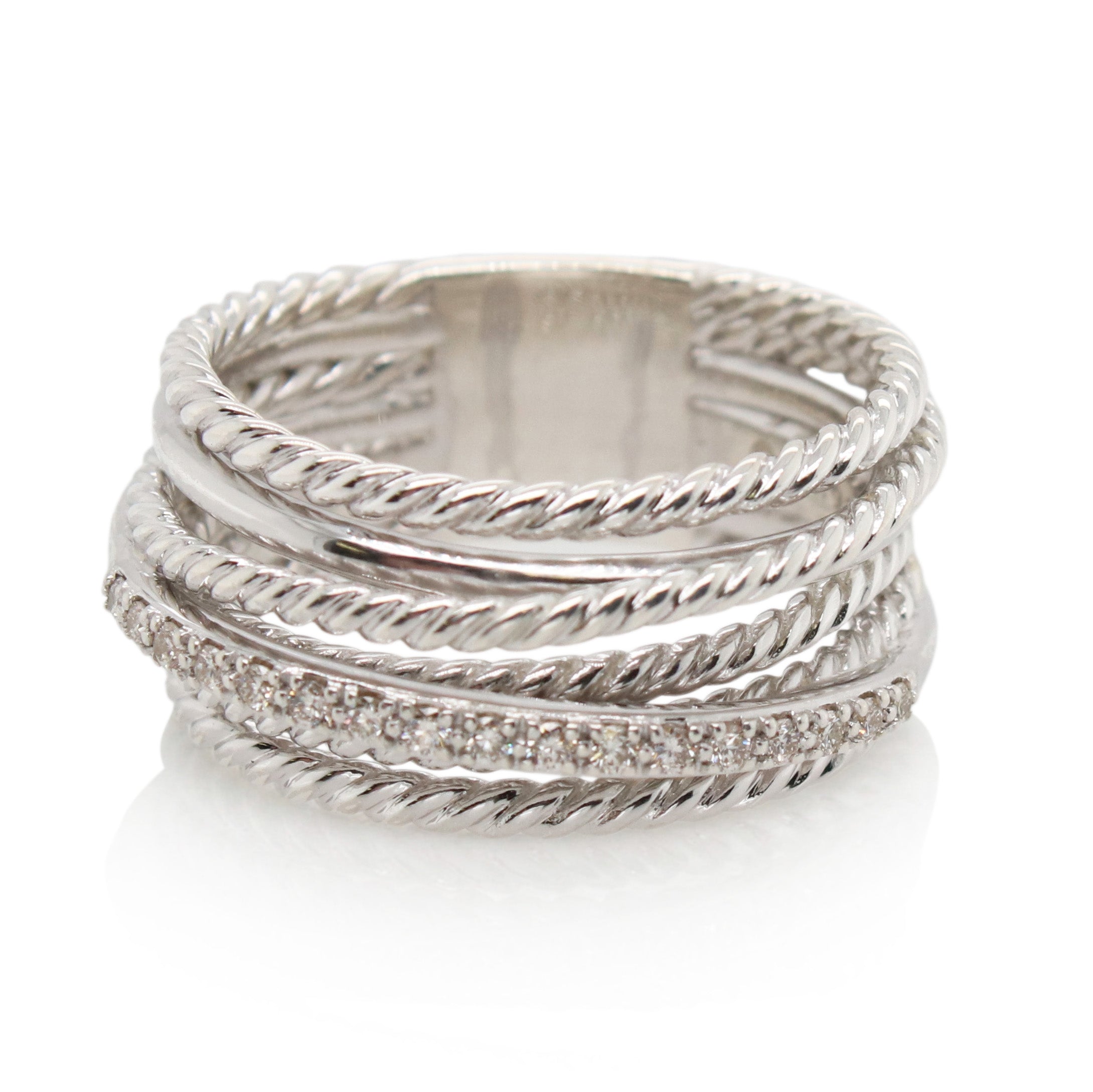 Estate David Yurman 7 Row Diamond Ring