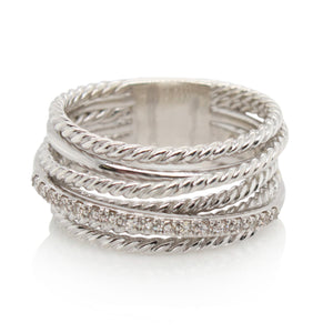 Estate David Yurman 7 Row Diamond Ring
