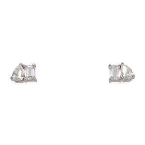 Estate 2 Stone Diamond Studs
