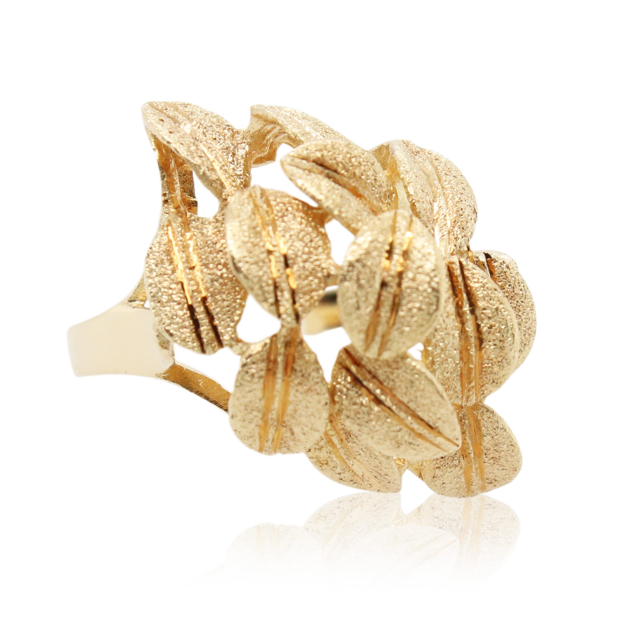 Estate Leaf Cluster Ring