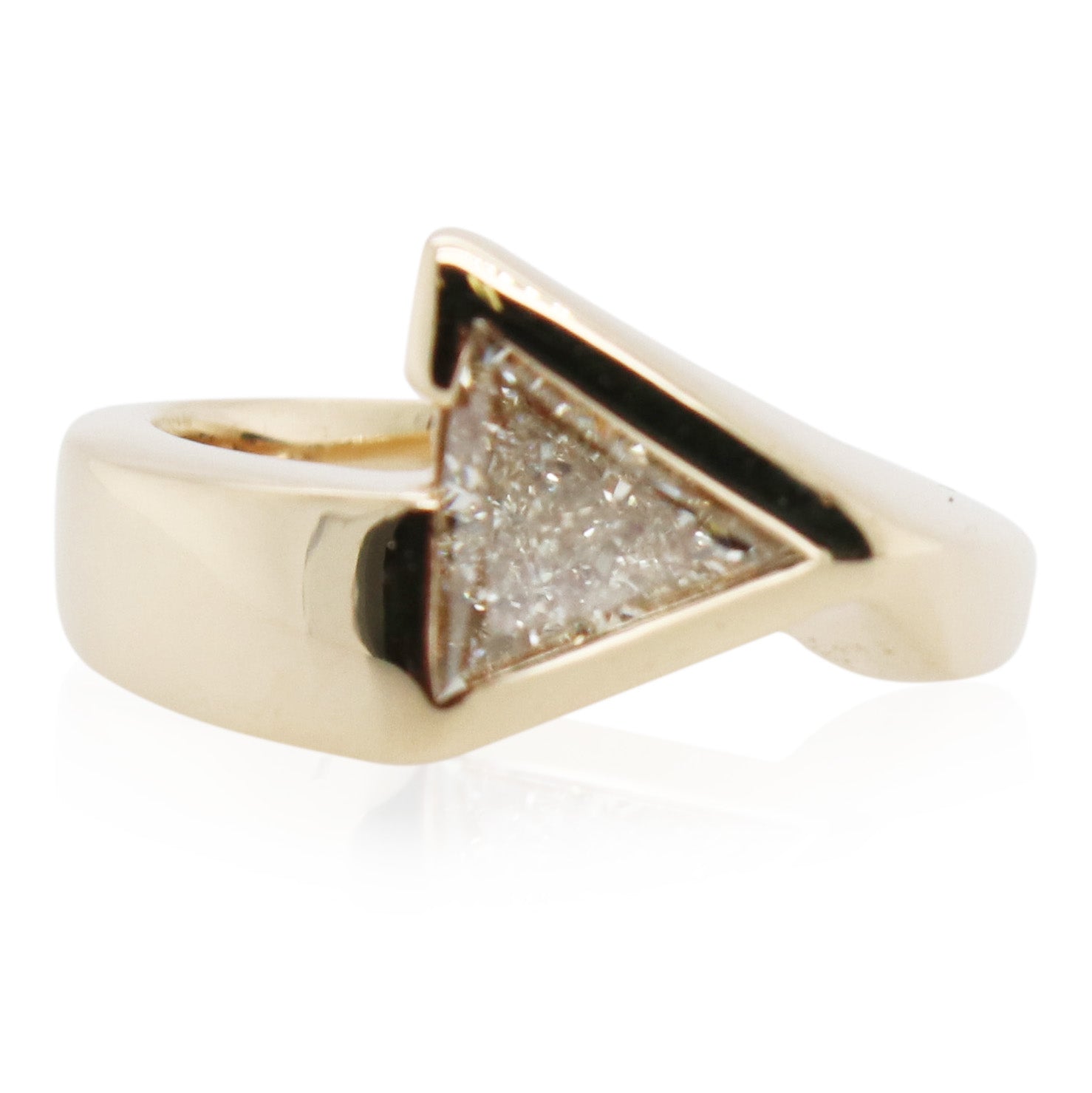 Estate 1.09ct Trillion Cut Diamond Ring