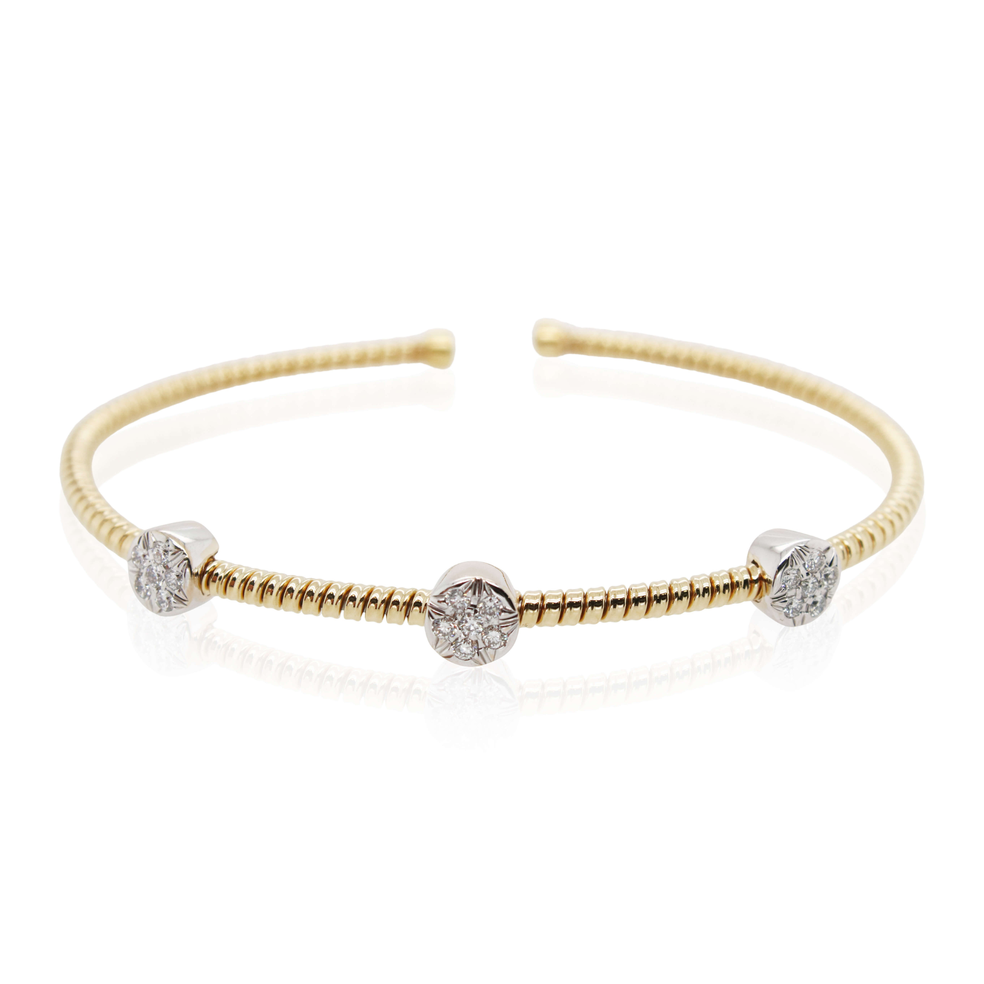 Estate Simon G Tri Diamond Station Bracelet
