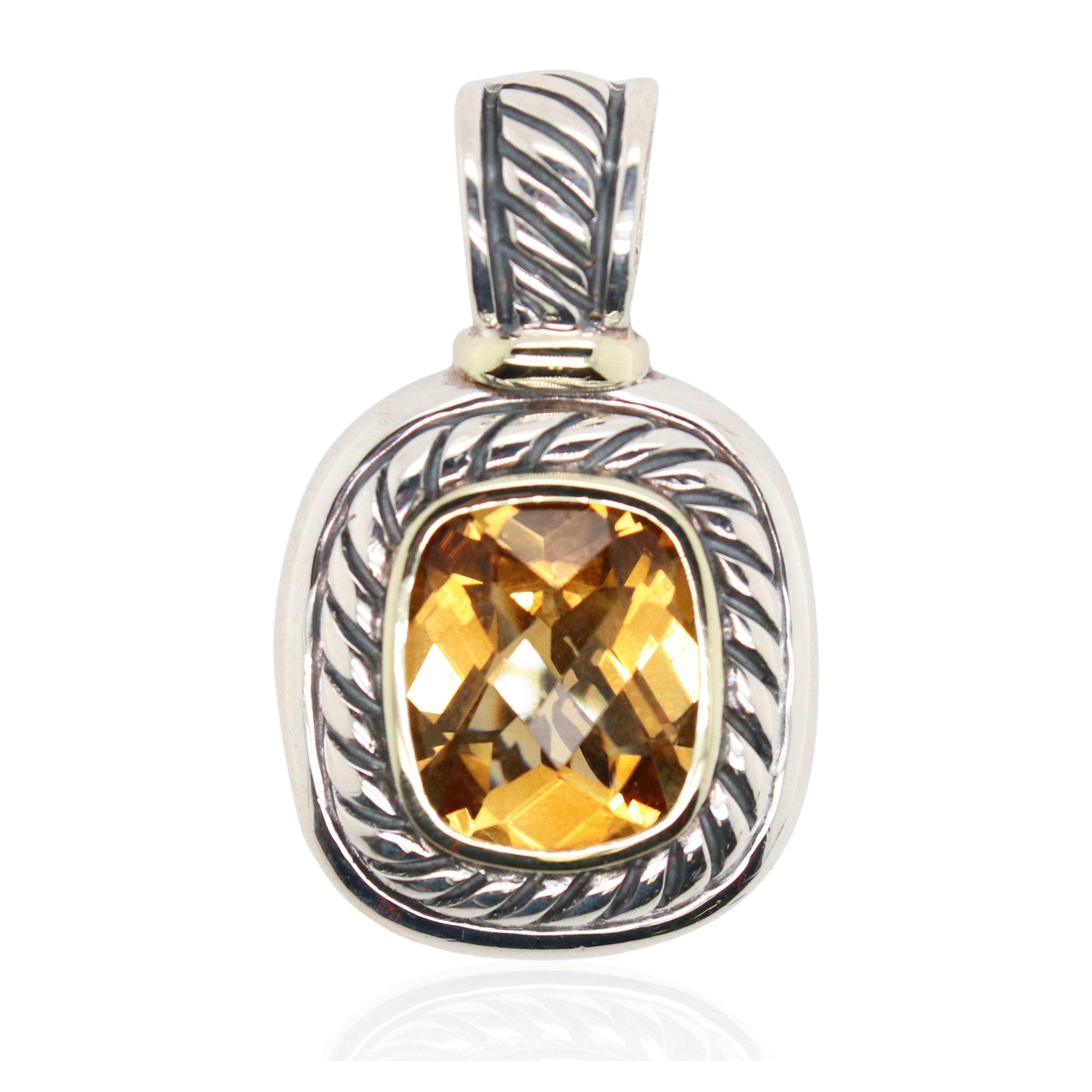 Estate David Yurman Citrine Pendant