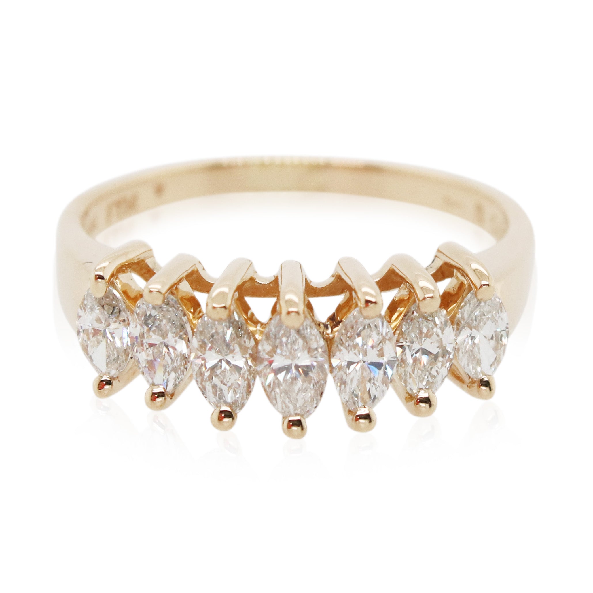 1.00ct Total Weight 7 Diamond Ring