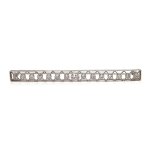 0.30ct Old European Cut Diamond Bar Pin
