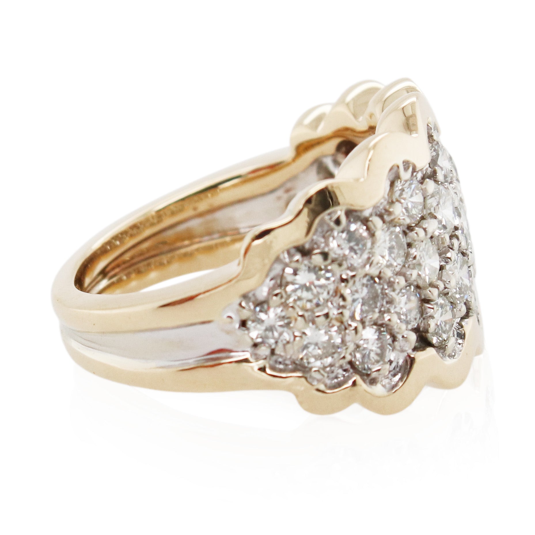 Estate Scalloped Edge Diamond Band