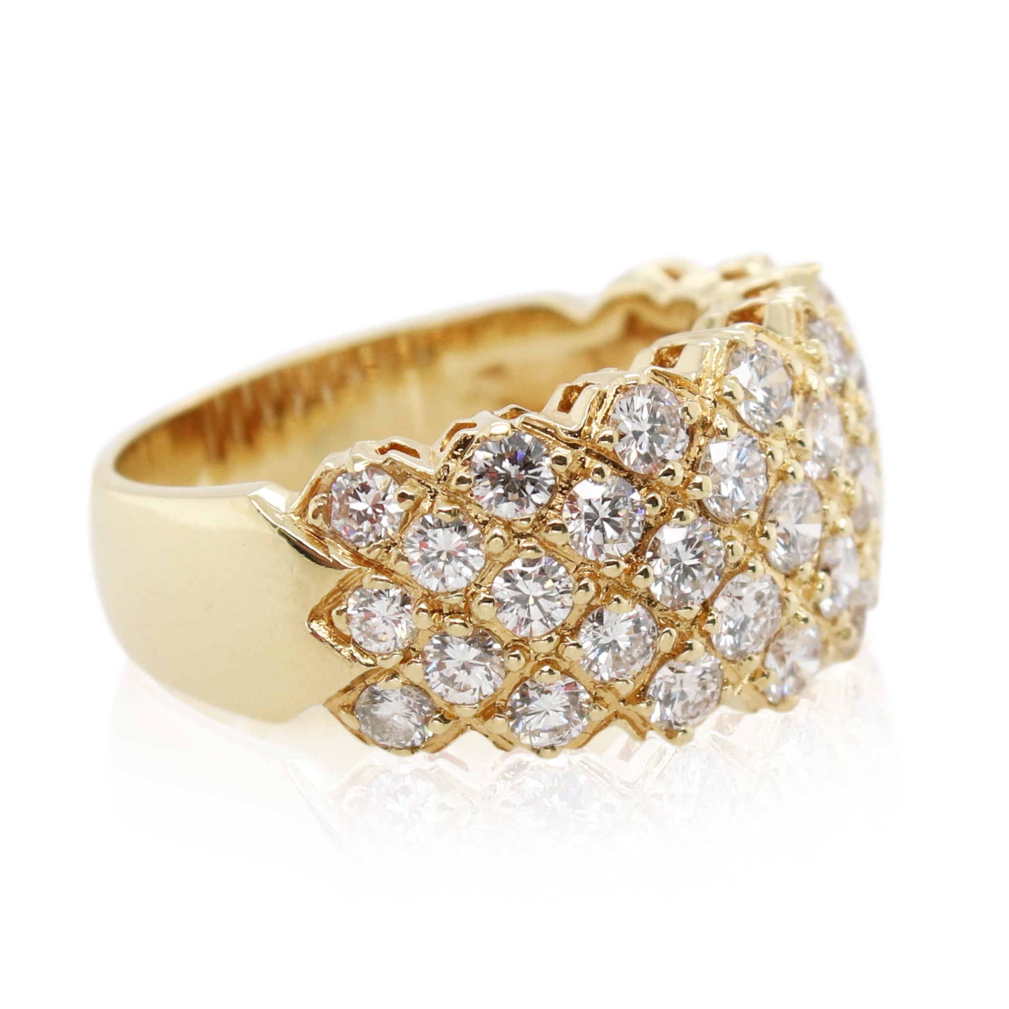 Estate Diamond 4 Row Band