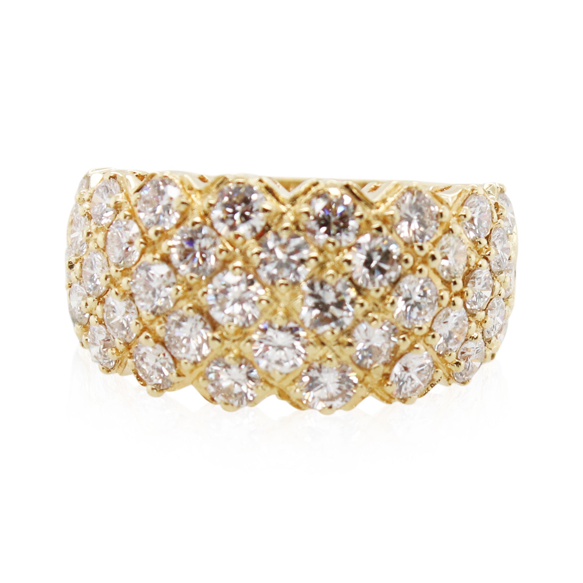 Estate Diamond 4 Row Band