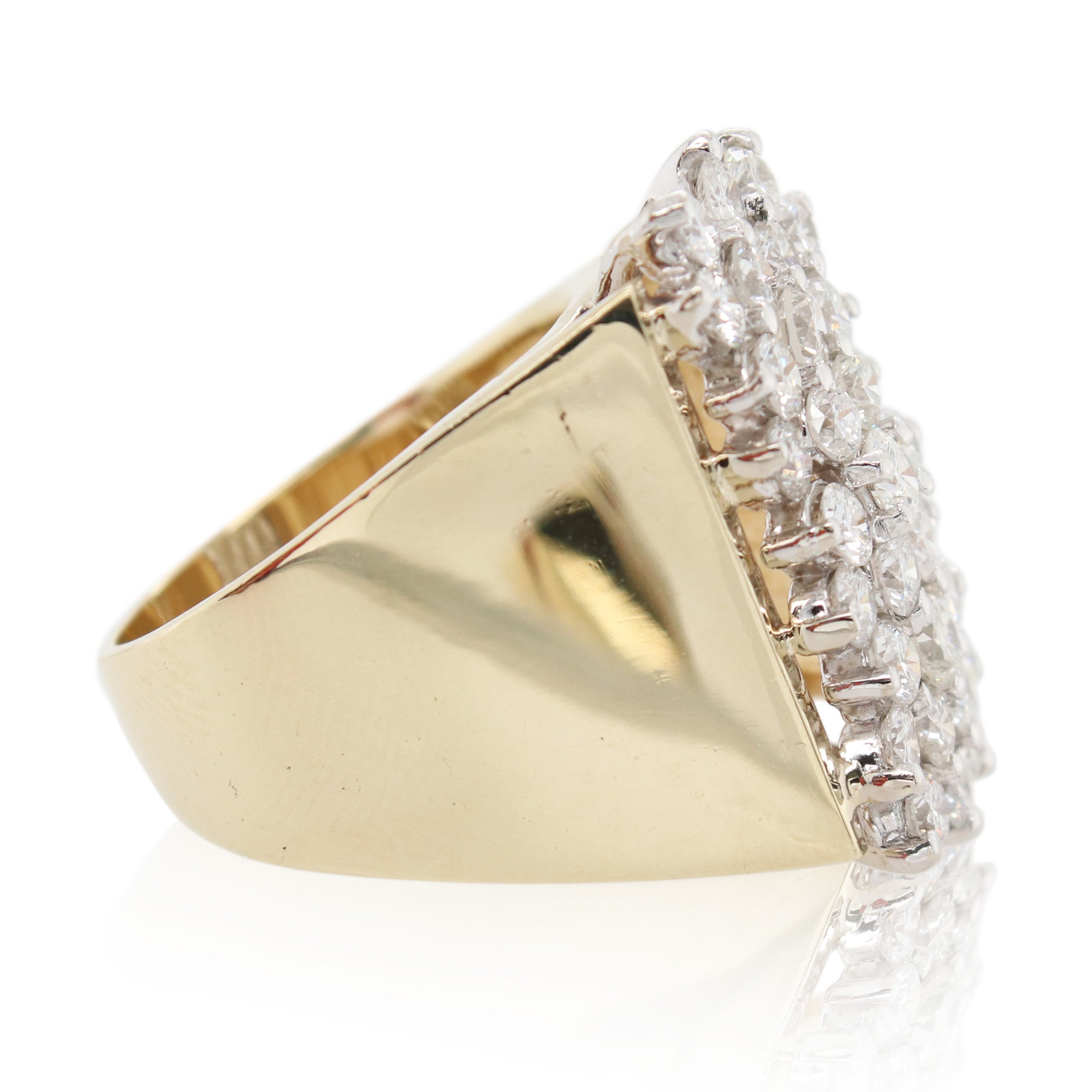 Estate 2.75ct Total Weight Diamond Cluster Ring