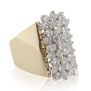 Estate 2.75ct Total Weight Diamond Cluster Ring