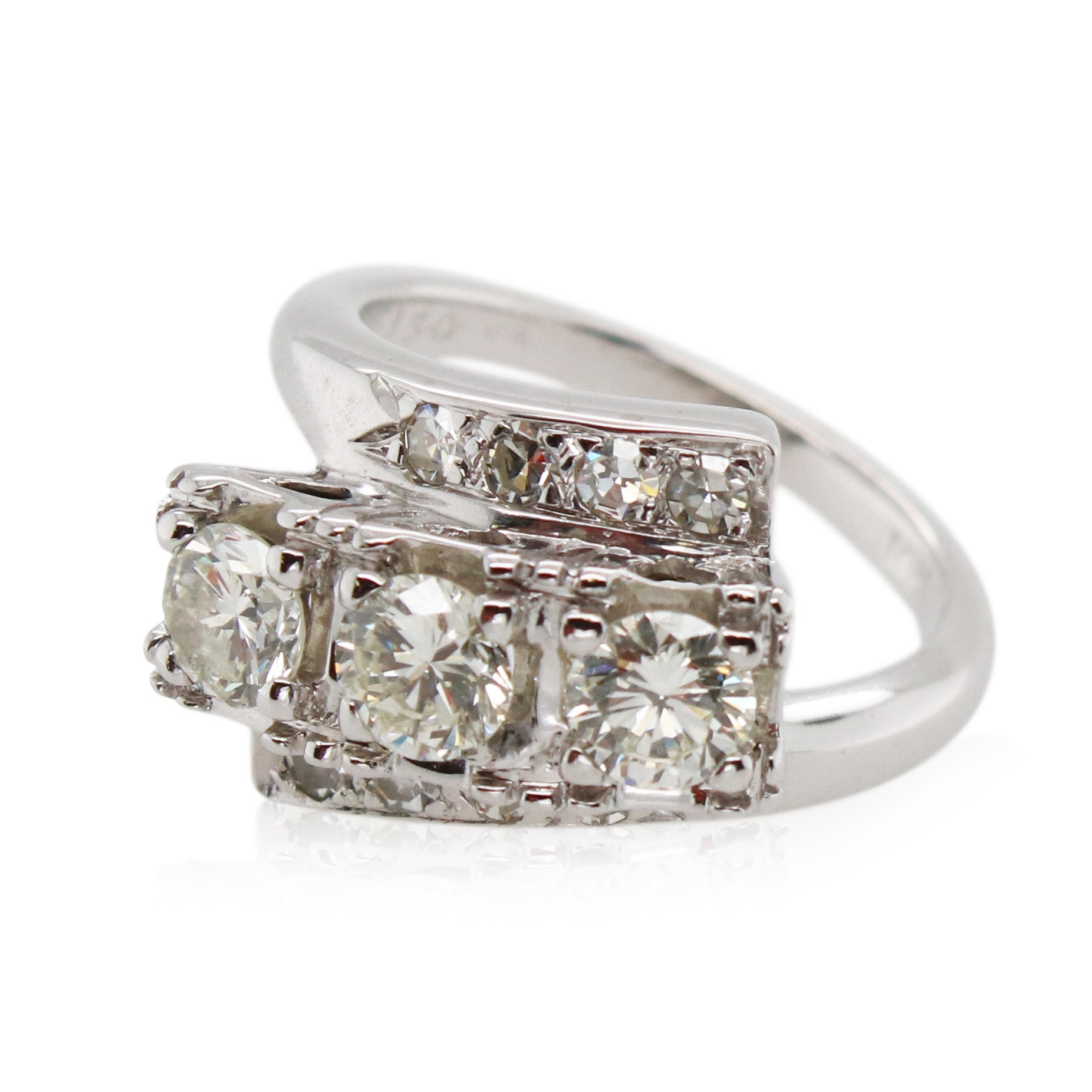 Estate Diamond Bypass Ring