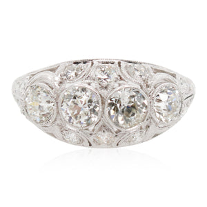 Old European Cut Diamond Fashion Ring
