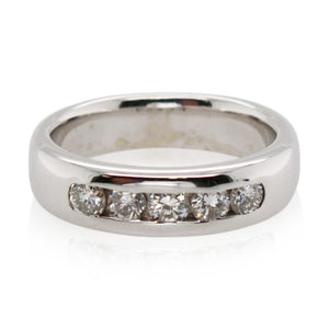 Estate 5 Diamond Channel Set Band