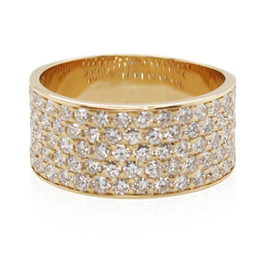 Estate 5 Row Diamond Ring