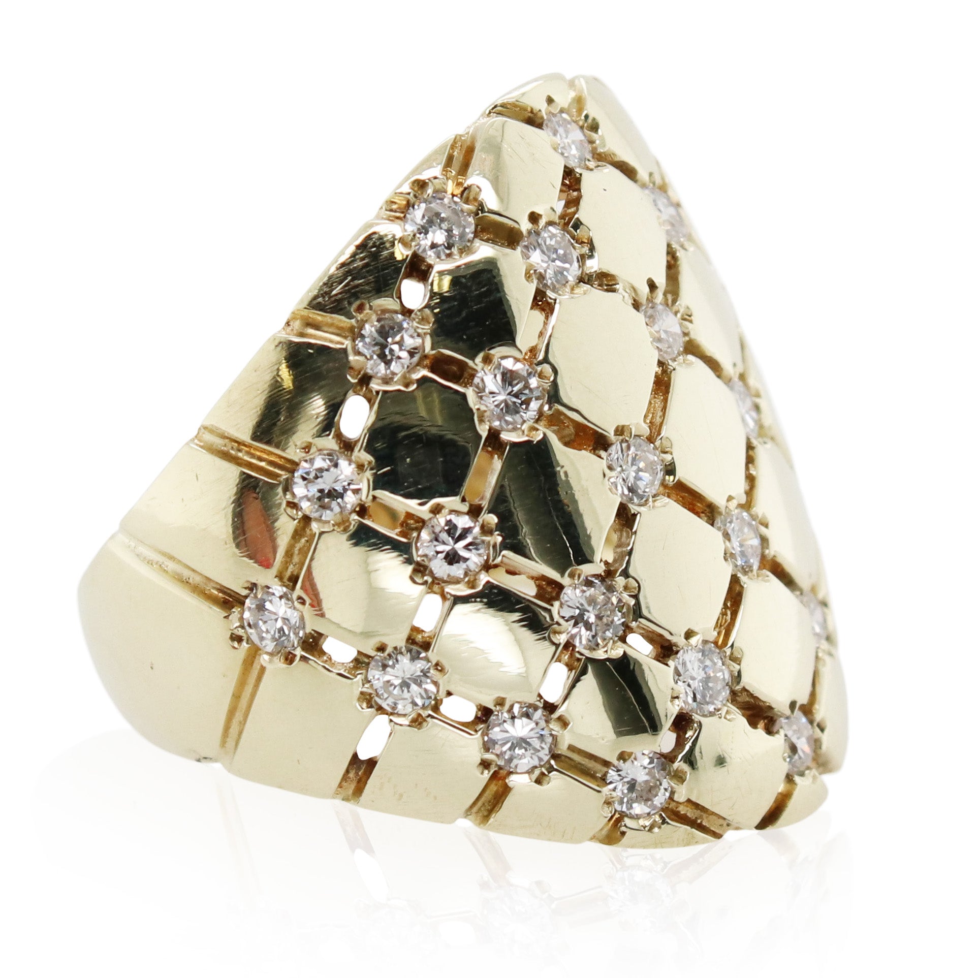 Estate Diamond Lattice Ring