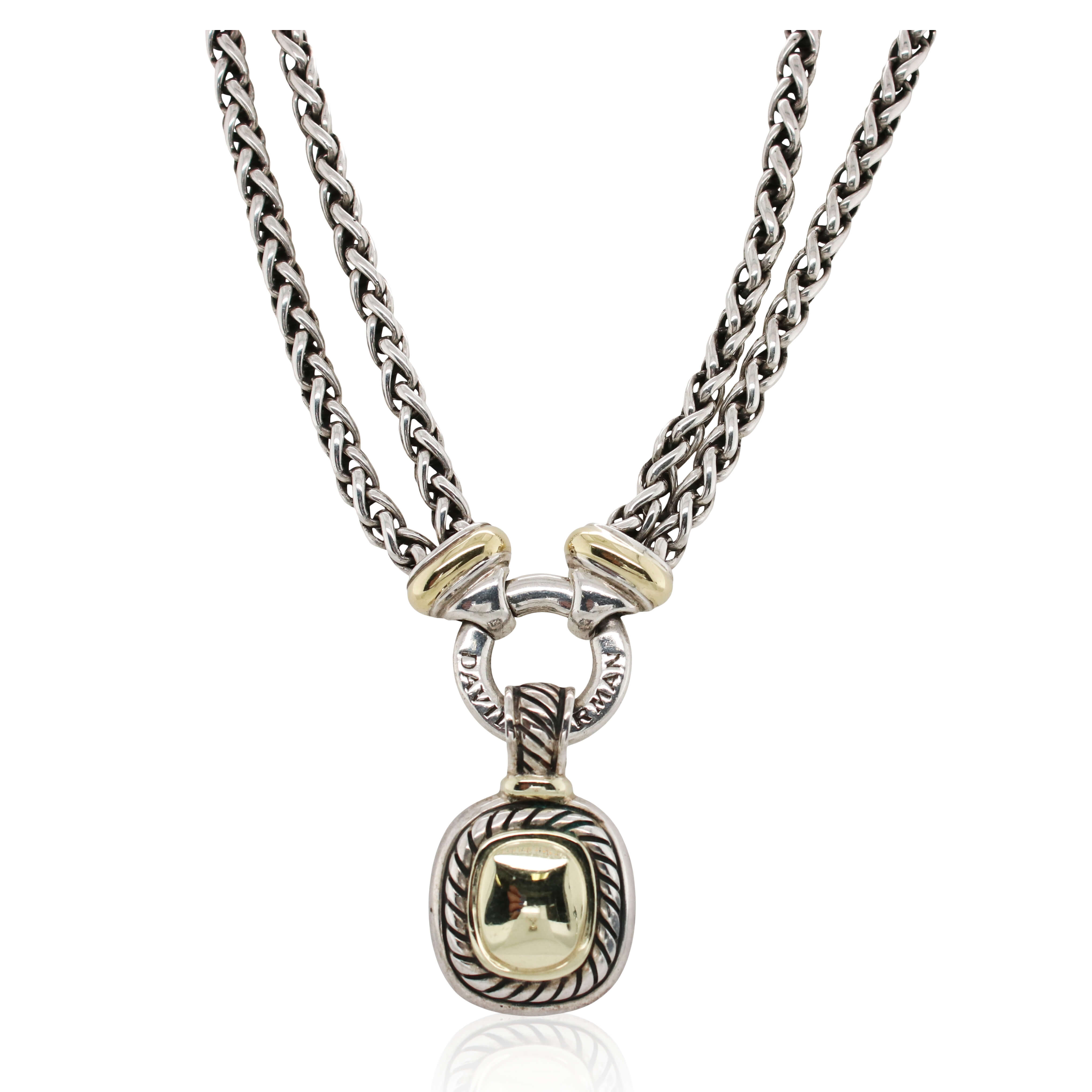 Estate David Yurman Double Row Pendant