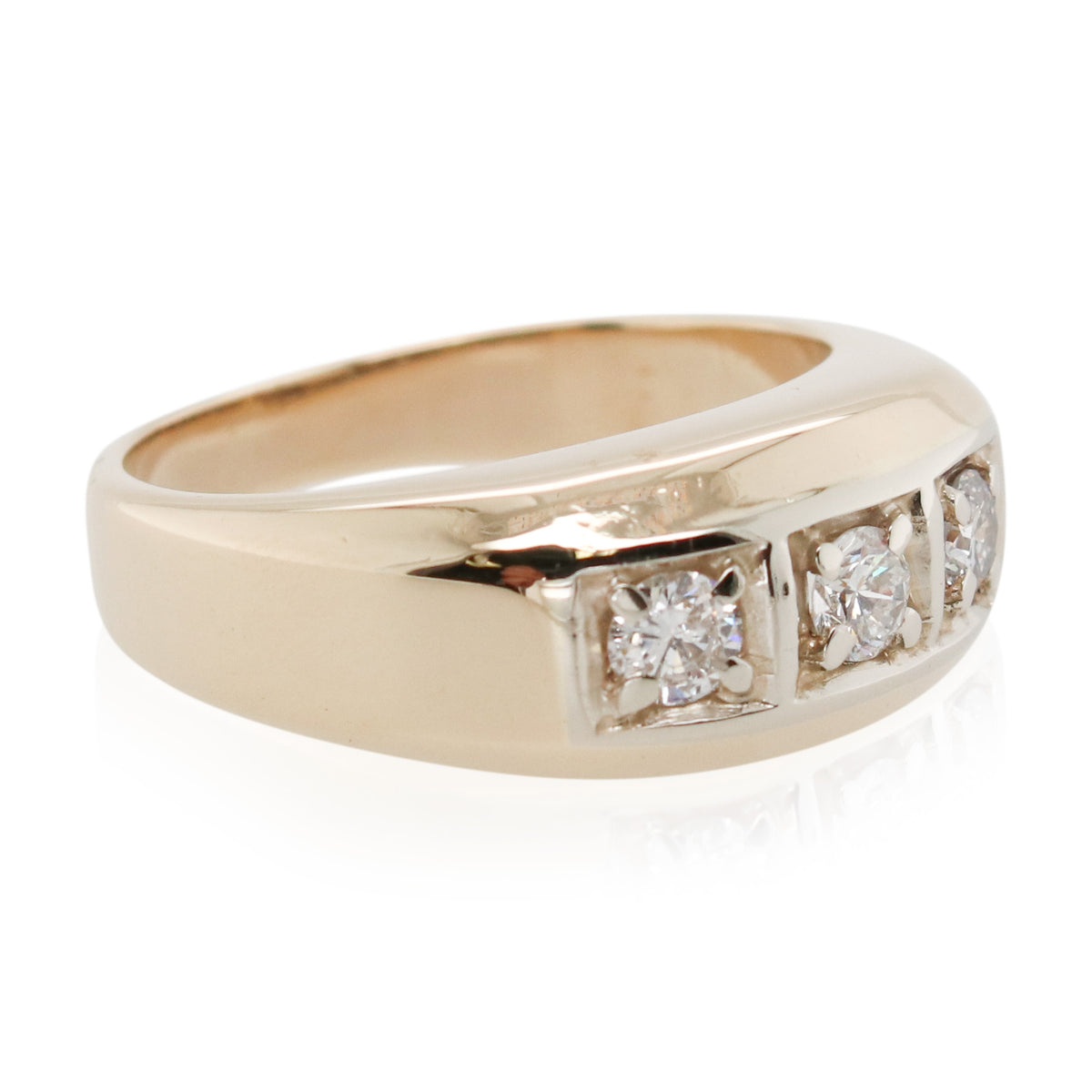 Estate 3 Stone Diamond Band