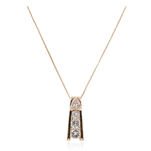 Estate Gradient Diamond Ladder Pendant