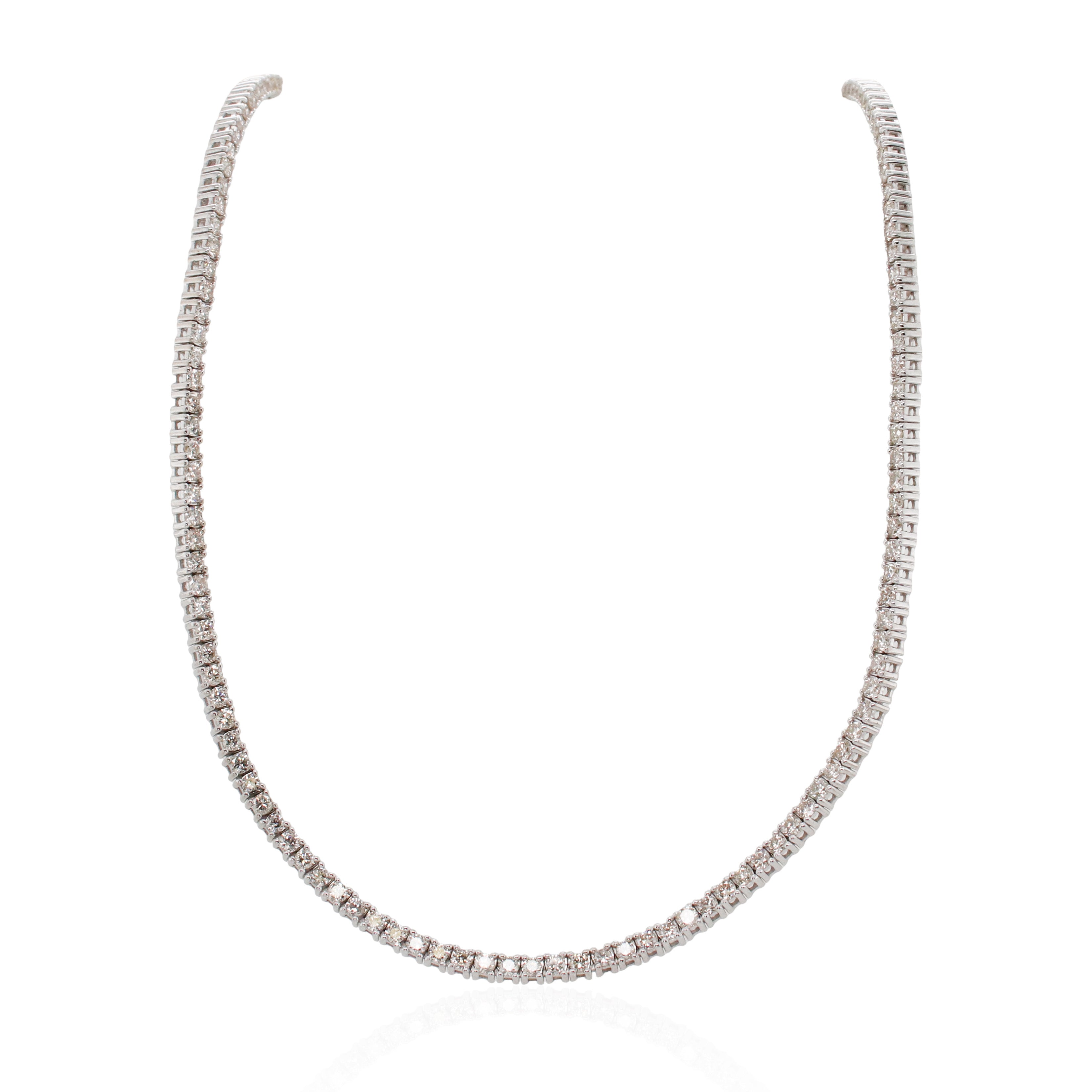 Estate 4.00ct Total Weight Diamond Tennis Necklace