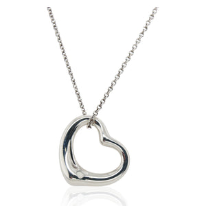 Estate Tiffany & Co. Elsa Peretti Open Heart Necklace