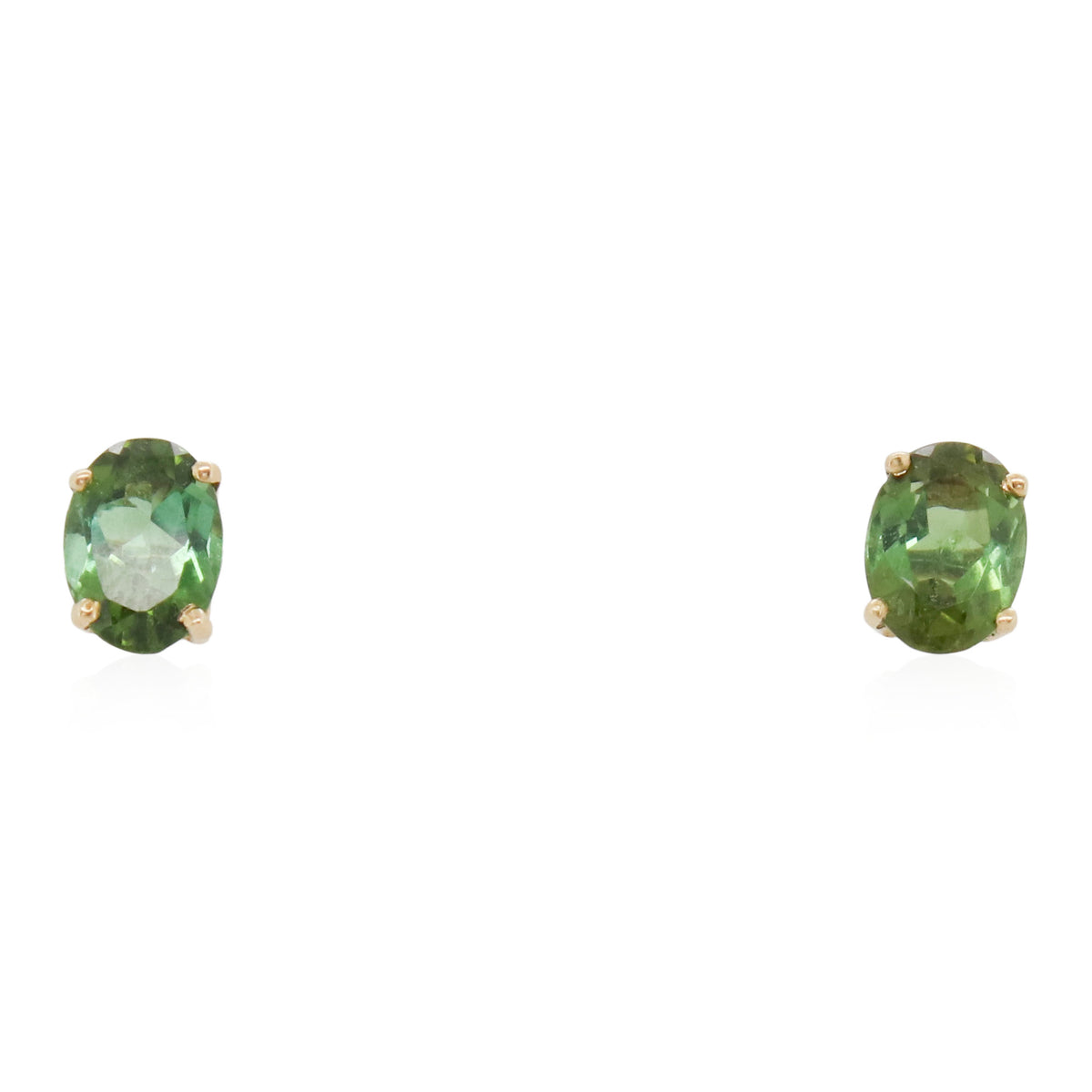 Estate Green Tourmaline Studs
