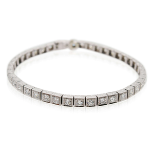 Estate Old European Cut Diamond Bracelet
