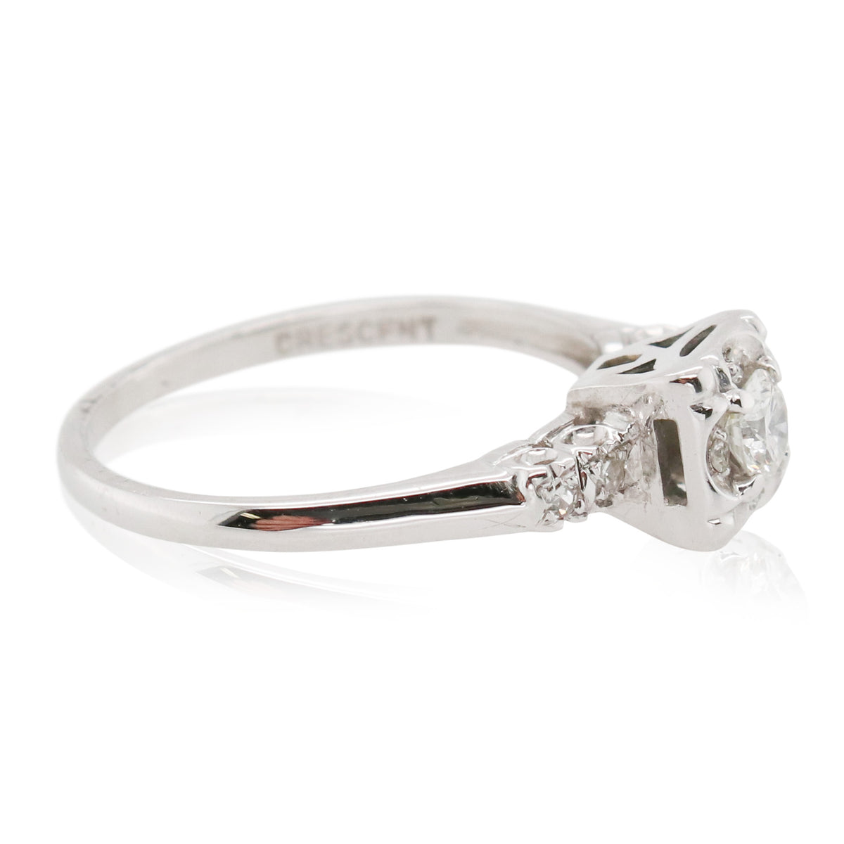 Estate 0.17ct Diamond Engagement Ring
