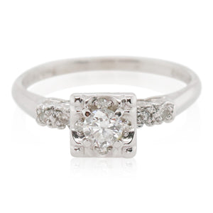 Estate 0.17ct Diamond Engagement Ring