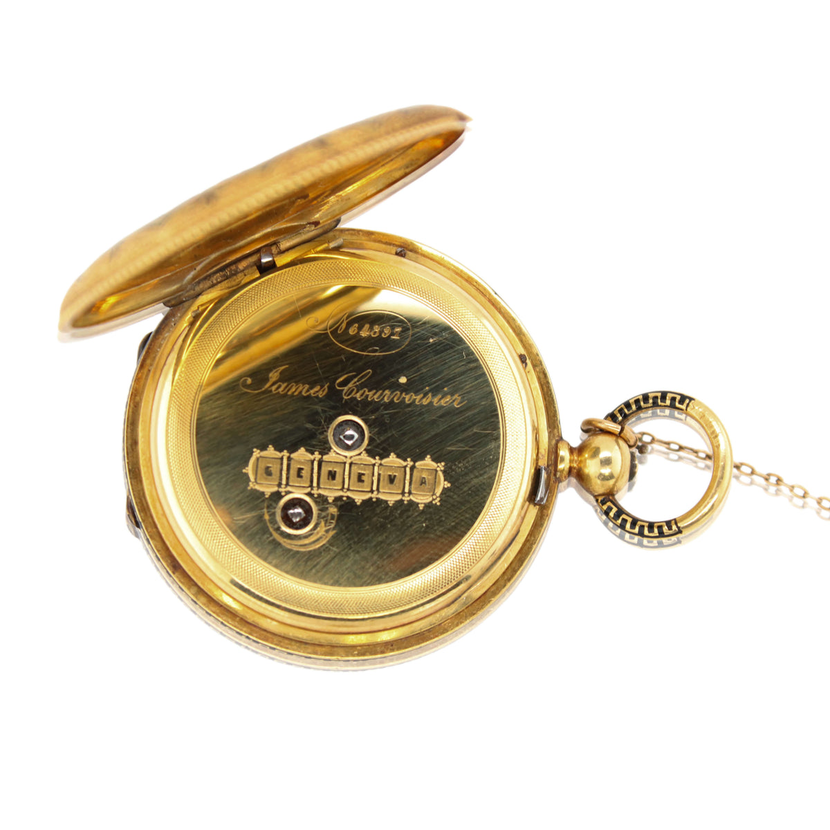 Estate Diamond James Courvoisier Pocket Watch