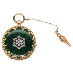 Estate Diamond James Courvoisier Pocket Watch